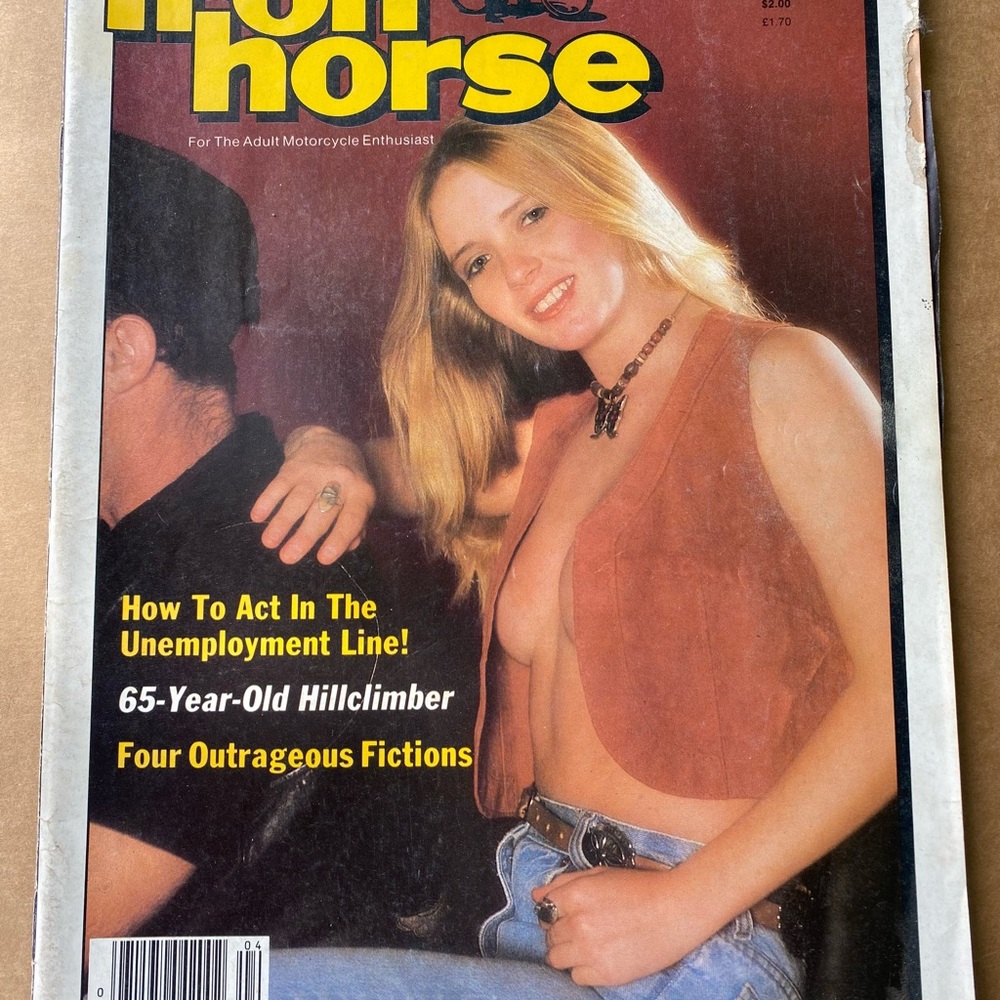 Vintage Iron Horse Chopper Magazine April 1983 with David Mann Centerfold